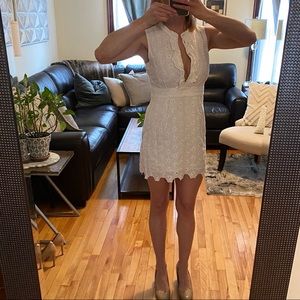 BB Dakota white eyelet dress